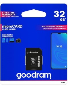 Micro SD 32 GB class 10 UHS-I Goodram con adattatore SD