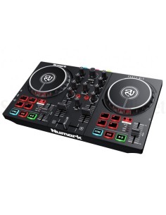Numark Party Mix MKII Consolle da DJ a 2 Deck, MIDI, USB, Proiezione Luci Colorate, Interfaccia Audio, Completa di Effetti