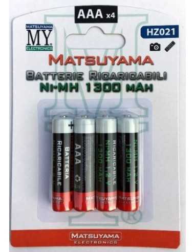 Blister 4 pezzi di batterie ricaricabile per cordless Ni-Mh AAA 1
