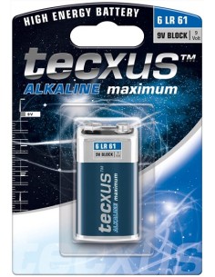 Batteria 9v Tecxus mod. Alkaline maximum 1pz