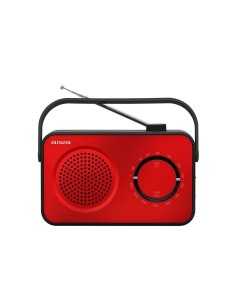 AIWA Radio Analogiaca Portatile compatta FM/AM colore Rosso