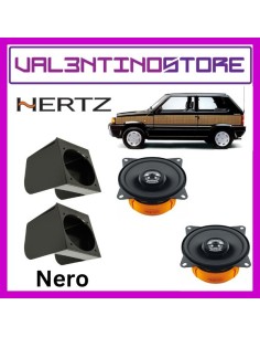 Kit 2 Casse Altoparlanti Hertz - Fiat Panda 1 serie Nero - Anteriori 100mm Coax