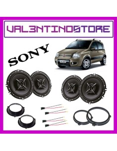 Kit 4 Casse Altoparlanti Sony - Fiat Panda 2 serie - Anteriori e Posteriori 165mm Coax