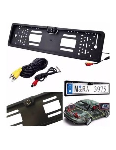 Porta Targa Con Telecamera Retromarcia Auto Retrocamera + Sensori di parcheggio