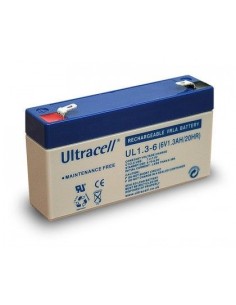 Ultracell batteria al piombo 6 V 1,3 Ah Faston (4.8mm)
