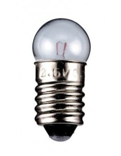Lampada globulare, 0,6 W - attaco E10, 6 V (DC), 100 mA