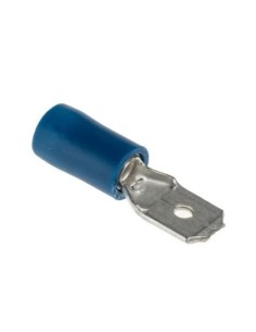 Fast-on Maschio isolato 6,3x0,8 colore Blu per cavo max 2.5mm