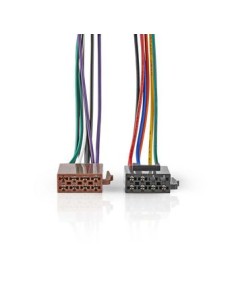 Cavo ISO Standard | Connettore radio - 2x Connettore per Auto | 0,15 m | Multicolore