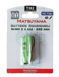 Batteria ricaricabile per cordless Ni-Mh AAA 2,4V 550mAh - 1 pz. per blister