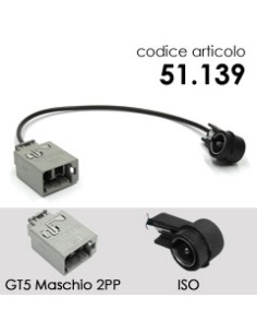 ADATTATORE ANTENNA GT5MASCHIO/ISOVOLVO S80 C70 COUPE