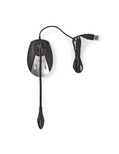Microfono a Filo con presa USB colore Nero/Grigio