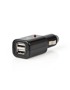 Caricabatterie per Auto 1.0 A | 2 uscite | USB | Nero