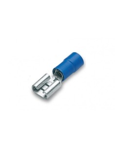 Fast-on Femmina isolato 6,3x0,8 colore blu per cavo max 2,5mm