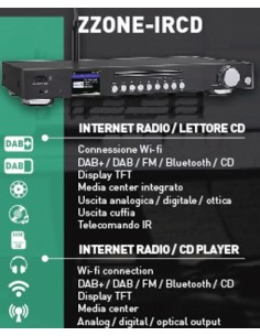 MediaCenter+CD+ Radio DAB- DAB+ FM Internt radio Wi-Fi